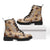 Khaki Palaka Hawaii Cowboy Leather Boots Puakenikeni Lei Paniolo Papale Seamless Vibes - Polynesian Pride