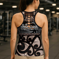 Kia Ora New Zealand Hollow Tank Top Aotearoa Proud Maori With Silver Fern - Polynesian Pride