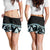 Kia Ora New Zealand Shorts for Women Aotearoa Proud Maori Paua Shell Silver Fern - Polynesian Pride