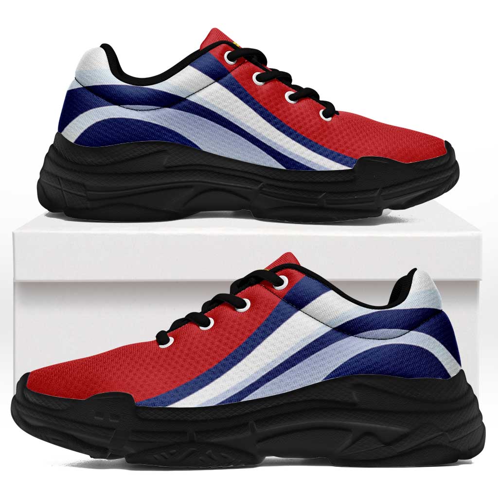 Kiribati Chunky Sneakers Flag-Inspired Curve Style