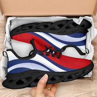 Kiribati Clunky Sneakers Flag-Inspired Curve Style