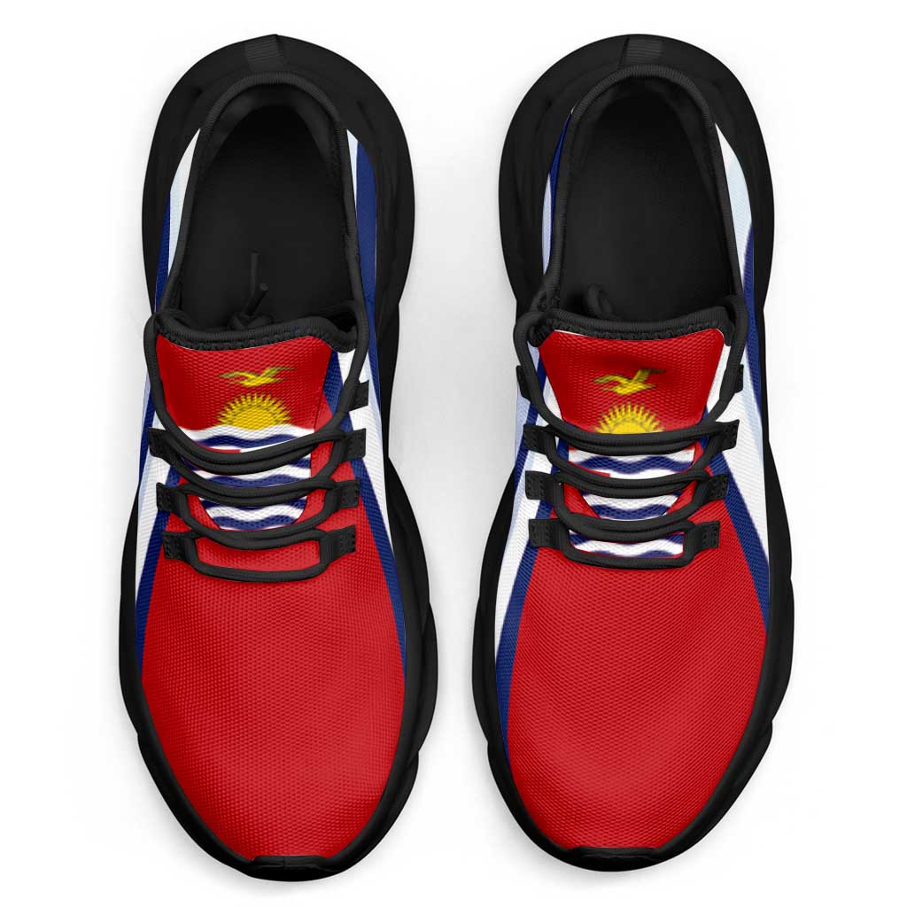 Kiribati Clunky Sneakers Flag-Inspired Curve Style