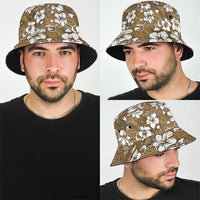 Kuvui Bula Fiji Bucket Hat Fijian Tapa Seamless Hibiscus - Polynesian Pride