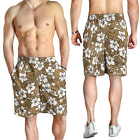 Kuvui Bula Fiji Shorts for Men Fijian Tapa Seamless Hibiscus - Polynesian Pride