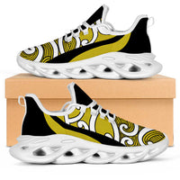 Lime Green Maori Koru New Zealand Clunky Sneakers