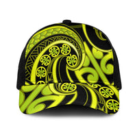 Lime Green New Zealand Mangopare Mesh Trucker Cap Aotearoa Maori Koru Style - Polynesian Pride