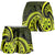 Lime Green New Zealand Mangopare Shorts for Women Aotearoa Maori Koru Style