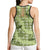 Lime Palaka Hawaii Cowboy Hollow Tank Top Puakenikeni Lei Paniolo Papale Seamless Vibes - Polynesian Pride