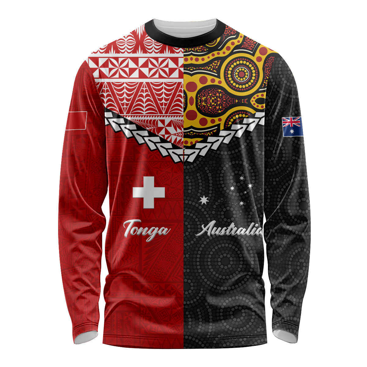 Tonga Combine Australia Aboriginal Heritage Long Sleeve Shirt - LT12