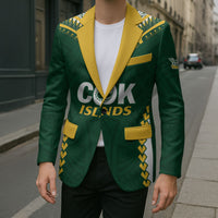 Custom Rugby League Cook Islands Blazer Tribal Pattern Green Version LT01 - Polynesian Pride