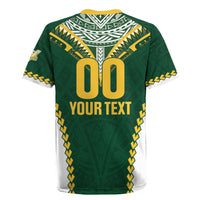 Custom Rugby League Cook Islands Rugby Jersey Tribal Pattern Green Version LT01 - Polynesian Pride