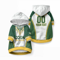 Custom Rugby League Cook Islands Pet Hoodie Tribal Pattern White Version LT01 Pullover White - Polynesian Pride
