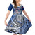 Custom Samoa Rugby Family Matching Mermaid Dress and Hawaiian Shirt Toa Samoa Myriad Patterns LT01 Daughter's Dress Blue - Polynesian Pride