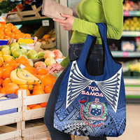 Custom Samoa Rugby Grocery Bag Toa Samoa Myriad Patterns