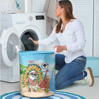 Hawaii Golf Christmas Laundry Basket Mele Kalikimaka Funny Golfer Santa - Polynesian Pride