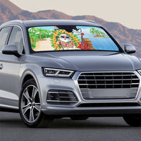 Hawaii Golf Christmas Auto Sun Shade Mele Kalikimaka Funny Golfer Santa - Polynesian Pride