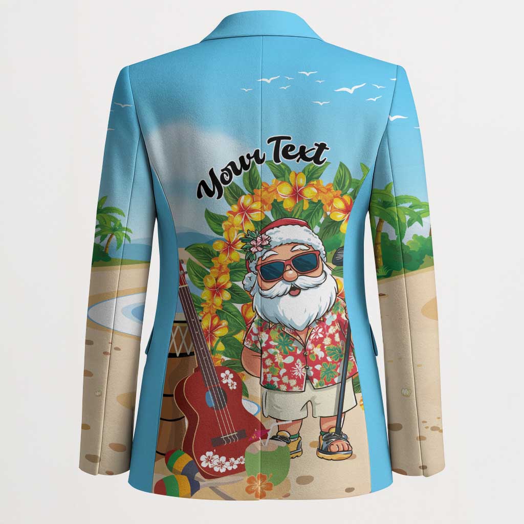 Personalized Hawaii Golf Christmas Blazer Mele Kalikimaka Funny Golfer Santa - Polynesian Pride