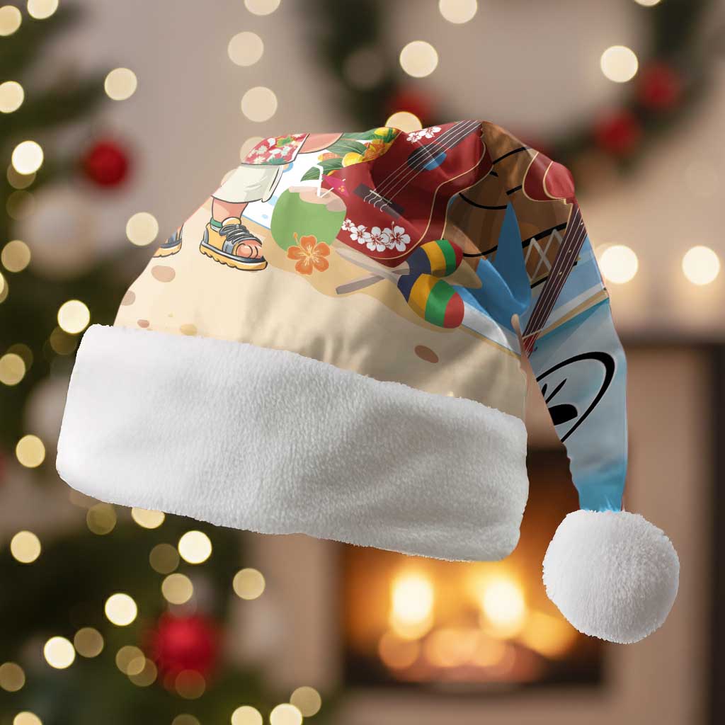 Hawaii Golf Christmas Santa Hat Mele Kalikimaka Funny Golfer Santa - Polynesian Pride