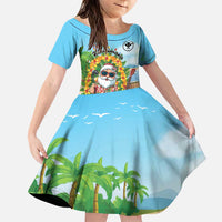 Personalized Hawaii Golf Christmas Family Matching Puletasi and Hawaiian Shirt Mele Kalikimaka Funny Golfer Santa - Polynesian Pride