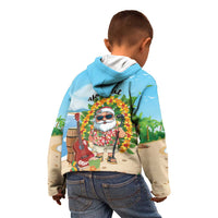 Personalized Hawaii Golf Christmas Kid Hoodie Mele Kalikimaka Funny Golfer Santa - Polynesian Pride