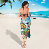 Hawaii Golf Christmas Sarong Mele Kalikimaka Funny Golfer Santa - Polynesian Pride