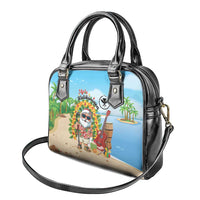 Hawaii Golf Christmas Shoulder Handbag Mele Kalikimaka Funny Golfer Santa - Polynesian Pride
