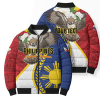 Personalized Philippines Bomber Puffer Jacket Filipino Araw ng Kalayaan