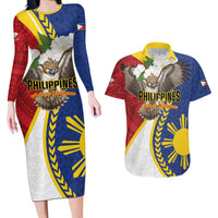 Personalized Philippines Couples Matching Long Sleeve Bodycon Dress and Hawaiian Shirt Filipino Araw ng Kalayaan LT01 Multicolor - Polynesian Pride