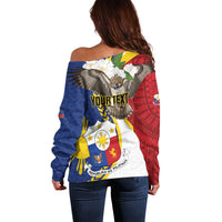 Personalized Philippines Off Shoulder Sweater Filipino Araw ng Kalayaan