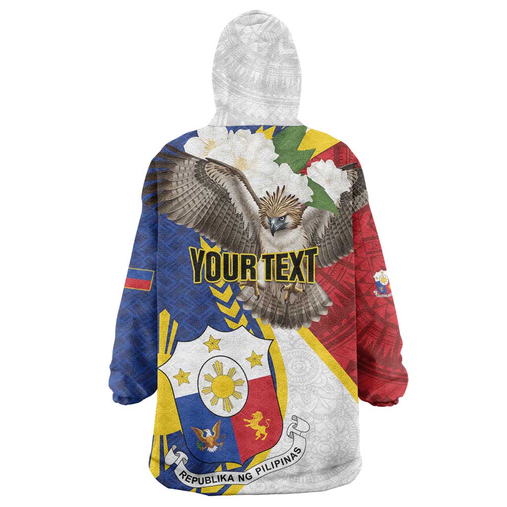 Personalized Philippines Wearable Blanket Hoodie Filipino Araw ng Kalayaan