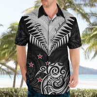 Personalised New Zealand Hawaiian Shirt Aotearoa Maori Kiwi Black Fern LT01 - Polynesian Pride