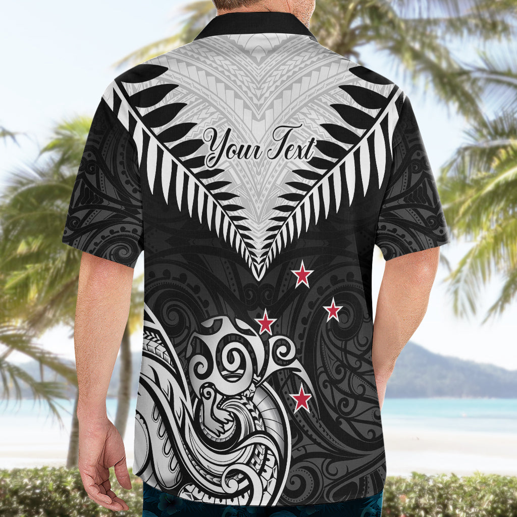 Personalised New Zealand Hawaiian Shirt Aotearoa Maori Kiwi Black Fern LT01 - Polynesian Pride