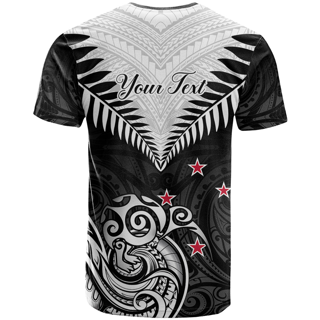 Personalised New Zealand T Shirt Aotearoa Maori Kiwi Black Fern LT01 - Polynesian Pride