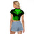 Personalised New Zealand Raglan Cropped T Shirt Aotearoa Maori Kiwi Green Fern LT01 - Polynesian Pride