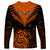 Personalised New Zealand Long Sleeve Shirt Aotearoa Maori Kiwi Orange Fern LT01 - Polynesian Pride