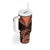 New Zealand Tumbler With Handle Aotearoa Maori Kiwi Orange Fern