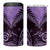 Aotearoa 4 in 1 Can Cooler Tumbler Maori Kiwi Purple Fern