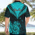 Personalised Aotearoa Hawaiian Shirt Maori Kiwi Turquoise Fern LT01 - Polynesian Pride