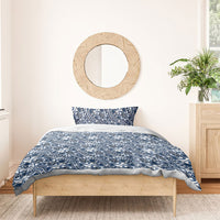 Hibiscus Bloom Island Tribal Waves Bedding Set Blue Polynesian Pattern LT01 - Polynesian Pride