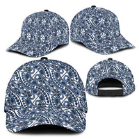 Hibiscus Bloom Island Tribal Waves Classic Cap Blue Polynesian Pattern LT01 - Polynesian Pride