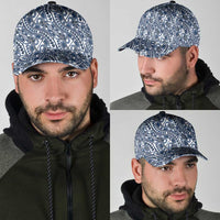Hibiscus Bloom Island Tribal Waves Classic Cap Blue Polynesian Pattern LT01 - Polynesian Pride
