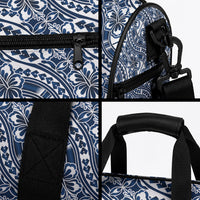 Hibiscus Bloom Island Tribal Waves Duffle Bag Blue Polynesian Pattern LT01 - Polynesian Pride