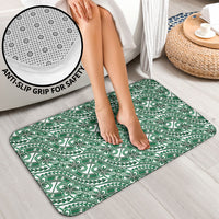 Hibiscus Bloom Island Tribal Waves Bathroom Set Green Polynesian Pattern LT01 - Polynesian Pride