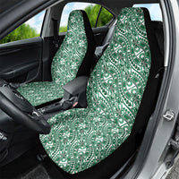 Hibiscus Bloom Island Tribal Waves Car Seat Cover Green Polynesian Pattern LT01 - Polynesian Pride