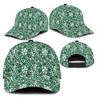 Hibiscus Bloom Island Tribal Waves Classic Cap Green Polynesian Pattern LT01 - Polynesian Pride