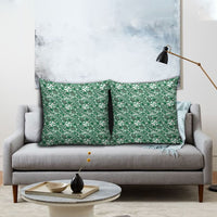 Hibiscus Bloom Island Tribal Waves Pillow Cover Green Polynesian Pattern LT01 - Polynesian Pride
