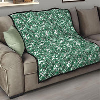 Hibiscus Bloom Island Tribal Waves Quilt Green Polynesian Pattern LT01 - Polynesian Pride