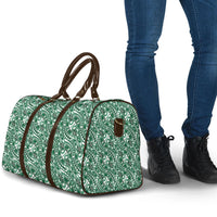 Hibiscus Bloom Island Tribal Waves Travel Bag Green Polynesian Pattern LT01 - Polynesian Pride