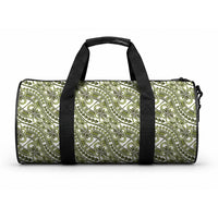 Hibiscus Bloom Island Tribal Waves Duffle Bag Olive Green Polynesian Pattern LT01 One size Olive Green - Polynesian Pride