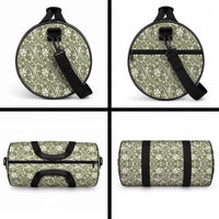 Hibiscus Bloom Island Tribal Waves Duffle Bag Olive Green Polynesian Pattern LT01 - Polynesian Pride